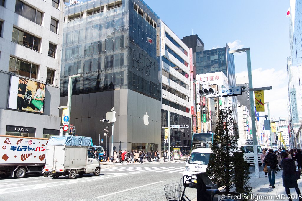20150311_130804 D4S.jpg - The main Ginza street.  One of 3 Apple stores in Tokyo.